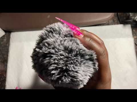 ASMR | Fluffy mic Scratching w/ Extra Long Nails (No Talking)