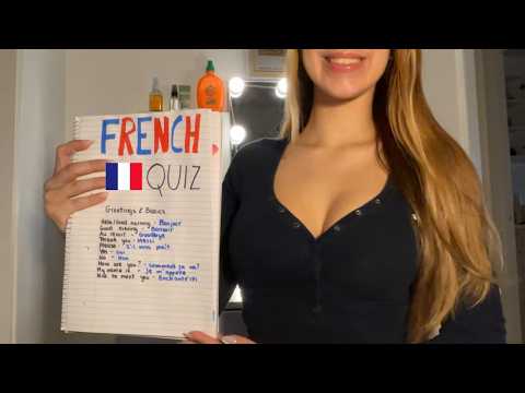 asmr teaching you french + quiz 🇫🇷