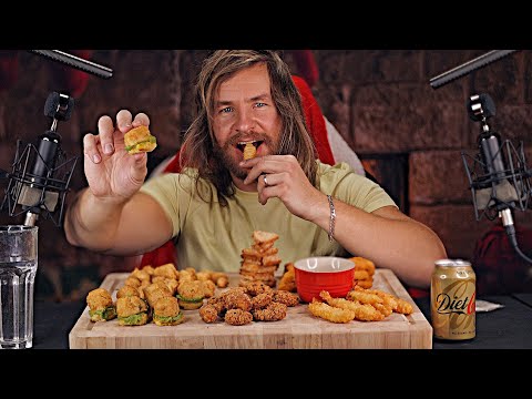 [ASMR] Eating Festive Fred Feast [Crunchy Relaxing Triggers]