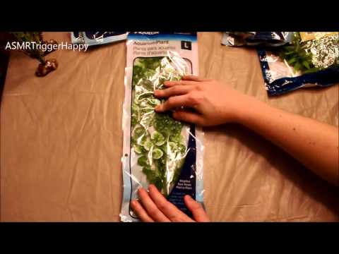 Opening Plastic Aquarium Plants (ASMR)