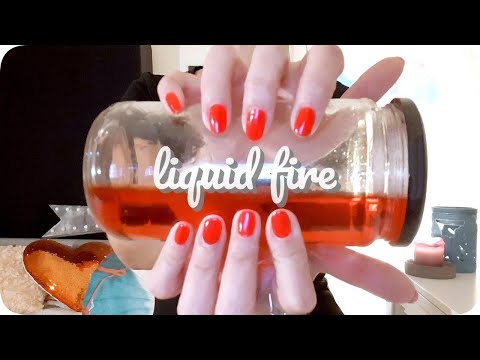 ASMR sounds with liquid fire 👹EXPRESS tingles ASMR, aggressive & tingly water jar sounds 🔥