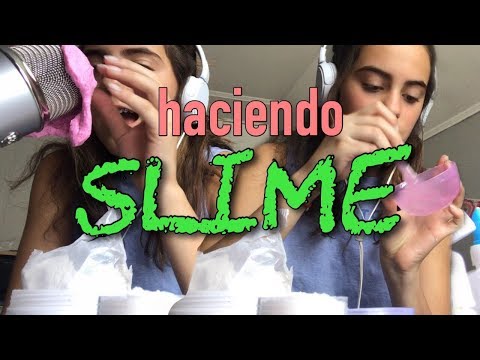 ASMR haciendo slime