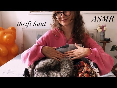 ASMR Fall Thrift Haul Part 2 🍁 Gentle Hand Movements, Fabric Sounds & Soft Spoken