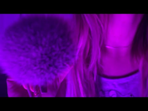 ASMR mouth sounds with brushing and hand movements 😴