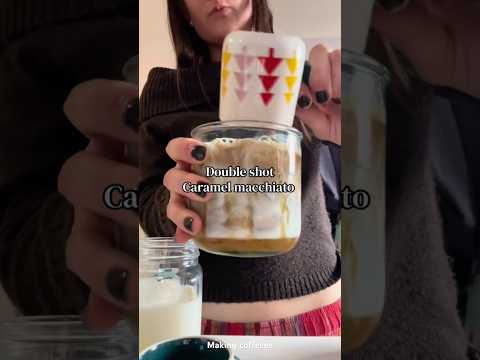 We literally have Starbucks at home 🤭 #asmr #barista #icedlatte