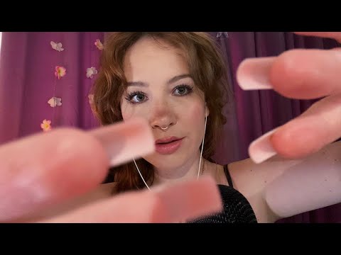 ASMR Sleep | Fixing your flyaways, invisible clips, & braiding your hair