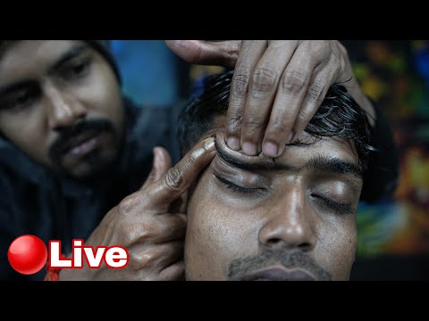 Indian True ASMR Head Massage With Satisfying Scratching And Tapping Sounds | Neck Cracking Massage