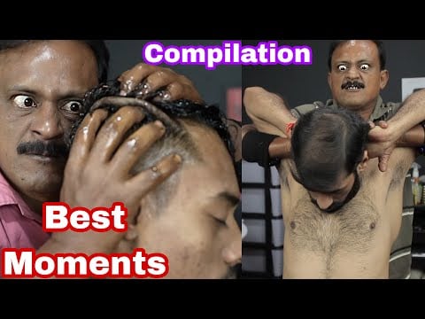 All Best Moments Of Indian Massage Techniques | ASMR Massage Compilation | All Cracking Compilation