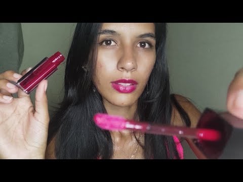 ASMR: AMIGA TÓXICA MAQUIANDO VOCÊ ALUNA NOVA (asmr toxic girl does makeup)