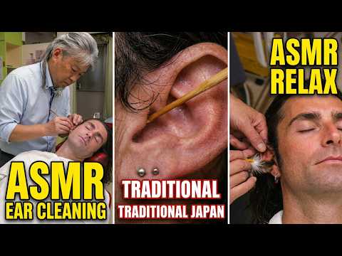 🇯🇵 Ear Cleaning, Eyebrows & Knot Brushing by ASMR Barber Sunwolf