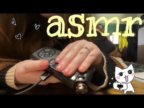 ASMR || Tascam Mic Touching, Tapping, Rubbing, Gripping 💫