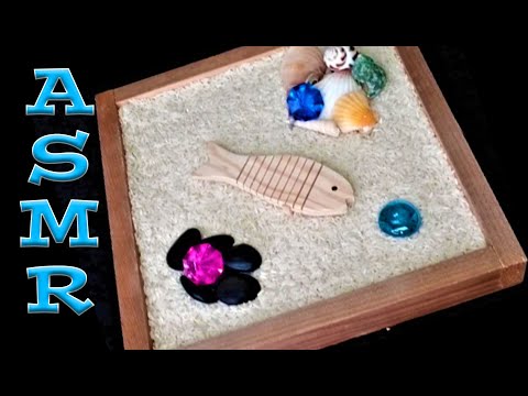 ASMR: Rice Zen Garden - Under the Sea (No Talking, Tracing, Raking, Shells, Tapping, Stones)