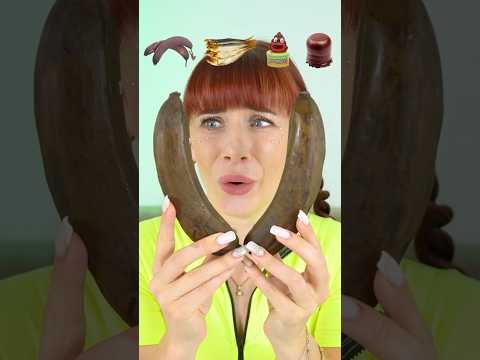 ASMR Brown Food, Banana, Chocolate Candy Eating Sounds