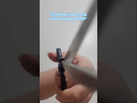 EXTREMELY UP CLOSE snipping sounds with scissors asmr #asmr #asmrshorts #lofiasmr #asmrscissors