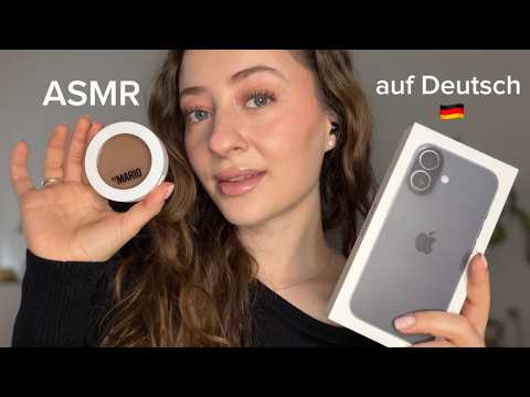 🌙 ASMR Monthly Favorites in German 🇩🇪 (lots of tapping & clicky whispering 🌙