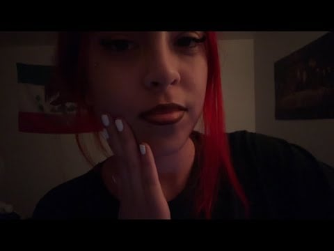 ASMR whisper ramble & mouthsounds 