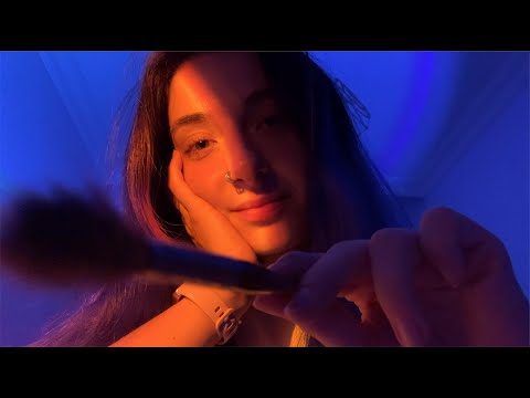 ASMR Visual Relaxing Triggers - Face Touching, Brushing, Removing Bad Vibes - LoFi 🧡