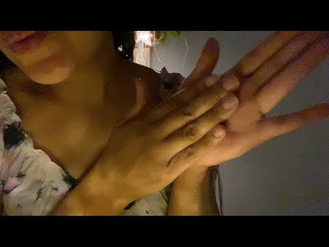 ASMR ￼Skin Rubbing✨Skin Scratching  & ￼ Whispering