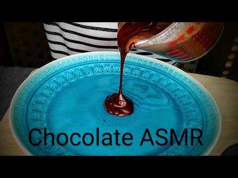 CHOCOLATE ASMR {chopping, melting & stirring} Vegan Ganache Recipe - Ocean Sounds - No Talking