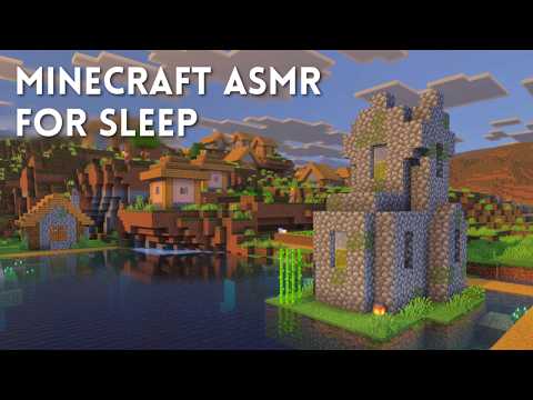 ASMR ⛏️ Exploring Peaceful Mode Minecraft for 2 Hours ⛏️ Close Up Ear to Ear Whispering