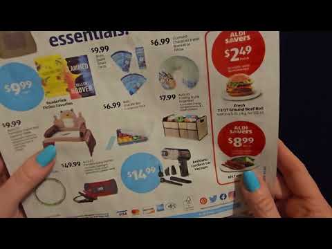 ASMR | Aldi Sales Circulars Show & Tell 3-19-2025 (Whisper)