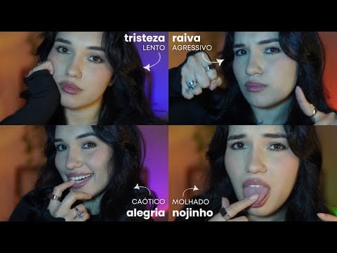 ESSE ASMR REFLETE SUAS EMOÇÕES 👀✨(Atenção Pessoal, spit painting, caóticos Tapping, medindo você...)