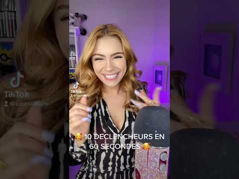 ASMR 10 DÉCLENCHEURS EN 60 SECONDES #SHORTS Asmr tiktok pour s’endormir VITE 💤❤️
