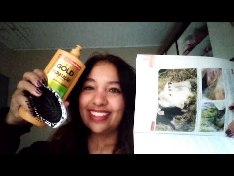 ASMR Você Noiva, experimentando penteados e vestidos: Quatro estilos diferentes, com catálogo🌸🌙