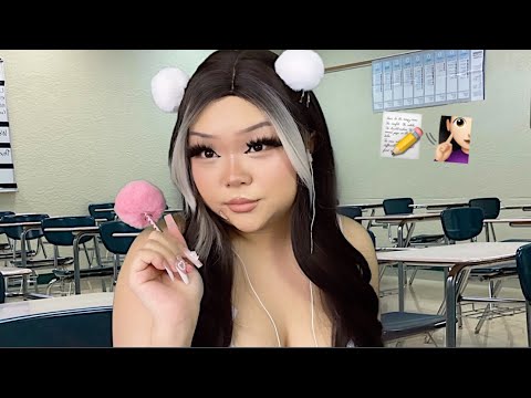 ASMR helping you cheat on a test 🤫🧏🏻‍♀️ (realistic)(super normal video)