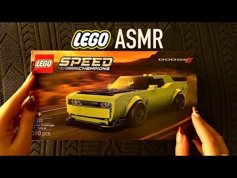 😴 LEGO ASMR - 🧱Let's Build the Dodge Challenger SRT Hellcat LEGO - Clicky Whispers