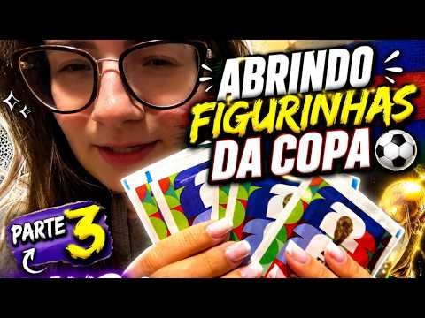 ASMR ABRINDO FIGURINHA DA COPA (parte 3)