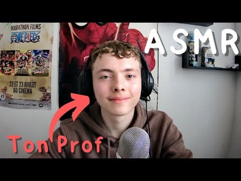 ASMR FR: Roleplay👨‍🏫POV je suis ton Prof👨‍🏫(cours en visio)