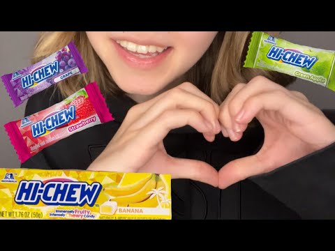『囁き声-ASMR』フルーティなハイチュウ食べてる | 酸っぱいグミ | ASMR eating noises | 日本語ASMR |