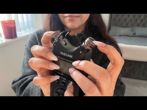 ASMR ♡ Tascam Mic Tapping & Scratching  