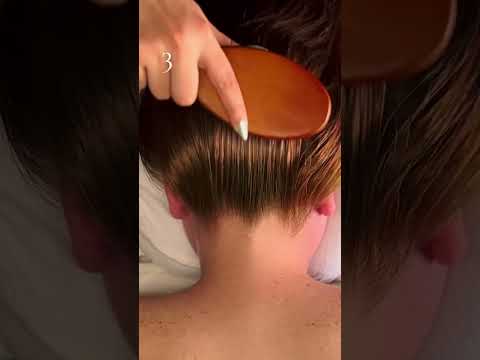 The third one is my fav ❤️ #asmr #relax #hairbrushing #asmrmassage