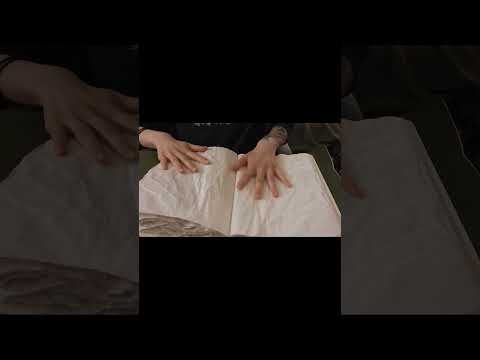 Crinkly Notebook ASMR | Water Damaged Paper Sounds #satisfyingasmr  #asmrforsleep #asmrnotalking