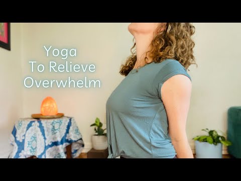 Yoga to Relieve Overwhelm 🌞 - ASMR Yoga for Stress Relief, Morning Yoga, Soft Spoken, Ambient Noise