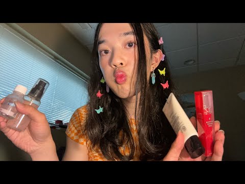 ASMR kbeauty collection 🫰 (fast and aggressive tapping + rambling)