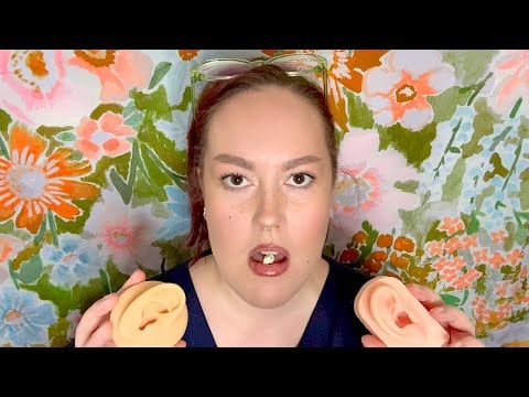 ASMR | Rude School Nurse Tapes Your Ears Back On - Otoscope, No Gloves, Chewing Gum, Etc