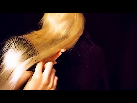 ASMR Hair Brushing Sounds - Blonde Hair💆 ♥ [RECOVERED VIDEO]