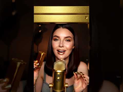 Luxurious Gold Bar ASMR Crunch ✨🍬 #asmr #crunchytreats #satisfyingsounds