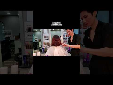 #미용실ASMR 시각과청각의 활성화 #단발컷트 젊어보이고 생기있게~#Hair salon ASMR visual and hearing activation