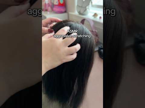 ASMR aggressive scalp scratching #asmr #asmrscalpscratching #asmraggressive