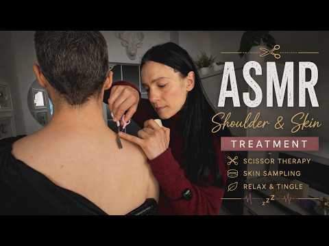 ASMR Shoulder Skin Sampling & Treatment