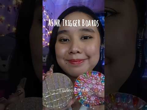 ASMR with My New Made Trigger Boards - Ib : jemsasmr on TT 🥰 #asmr #relaxing #tapping #scratching