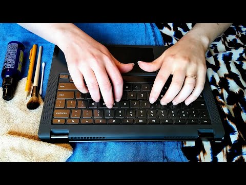 KEYBOARD ASMR {Typing - Tapping - Cleaning - Brushing - Tracing} Soft Speaking