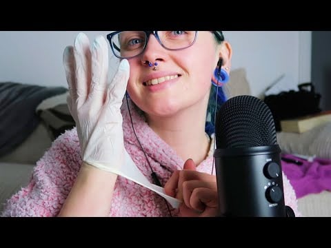 ASMR Latex Glove Sounds & Mic Rubbing 😍