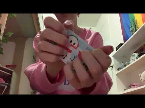 Tapping and scratching random items with long nails ASMR no talking