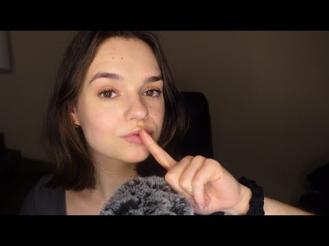 ASMR shushing you to sleep 🤫 'shhh', calming phrases & hand movements
