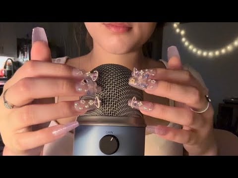 ASMR relaxing bare mic scratching for 12 minutes 